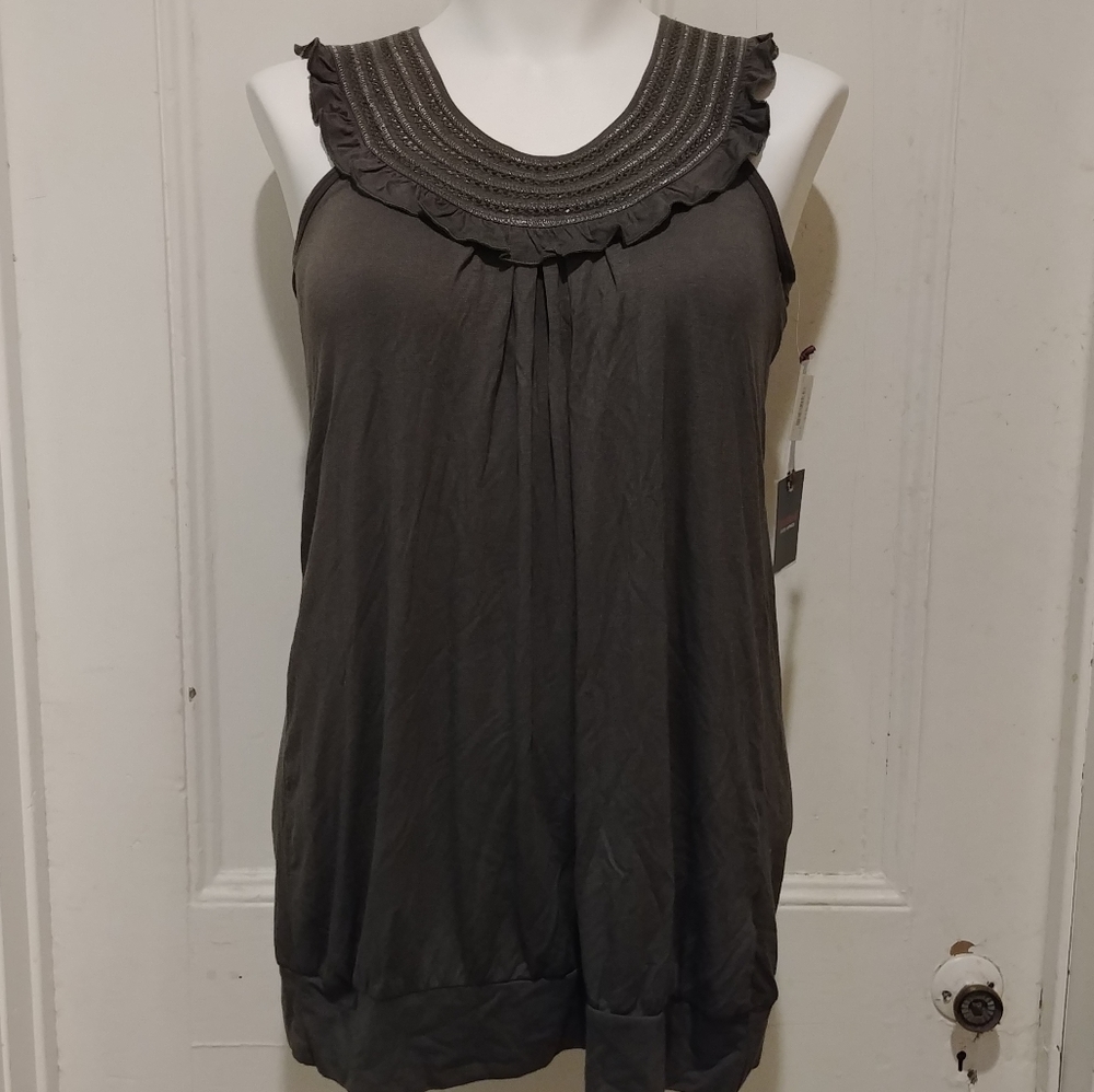 NWT Devoted Luxury Apparel Dressy Tank Top